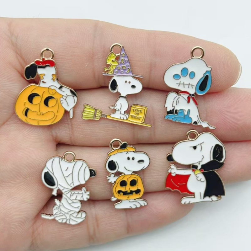 Jewelry Making Jewelry - 10Pcs Cute Halloween Cartoon Puppy Alloy