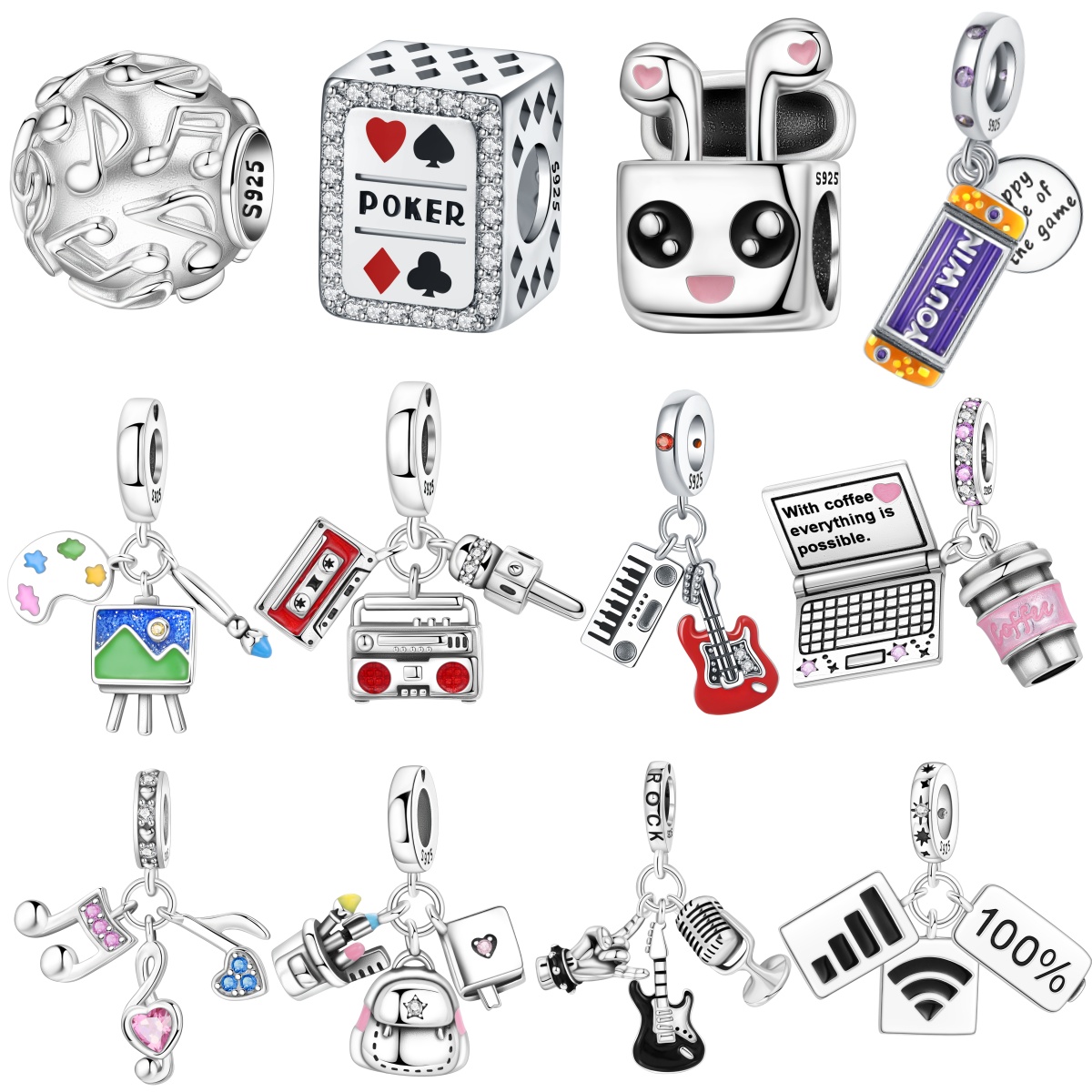Jewelry Making Notes - ﻿MISEFF S925 Sterling Silver Charm Interest