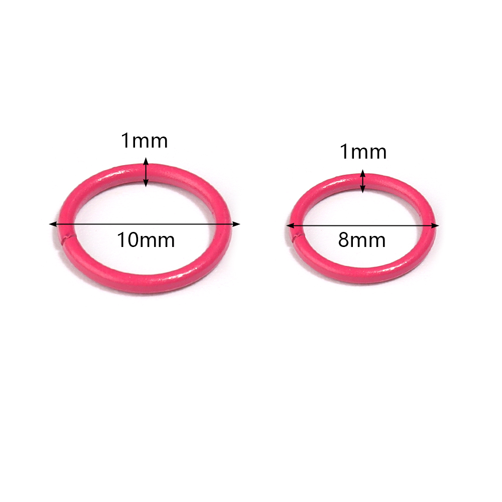 Jewelry Making Looper Tool - 50pcs 8/10mm Iron Split Ring Open