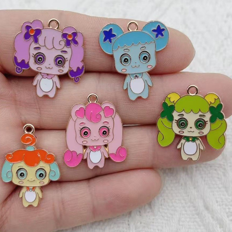Jewelry Making Jewelry - 10pcs Cartoon Cute Drip Oil Alloy