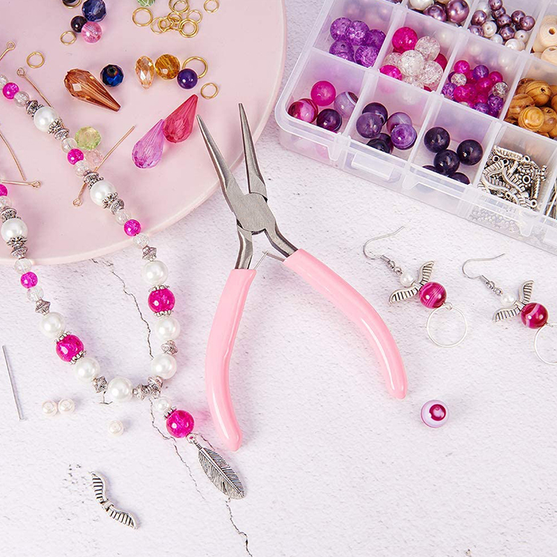 Jewelry Making Needle Nose Pliers - WholesaleMini Pliers Diagonal Round Bent Needle