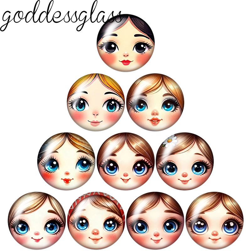 Jewelry Making 3 Year Old - New Baby Girl Doll Face Cartoon