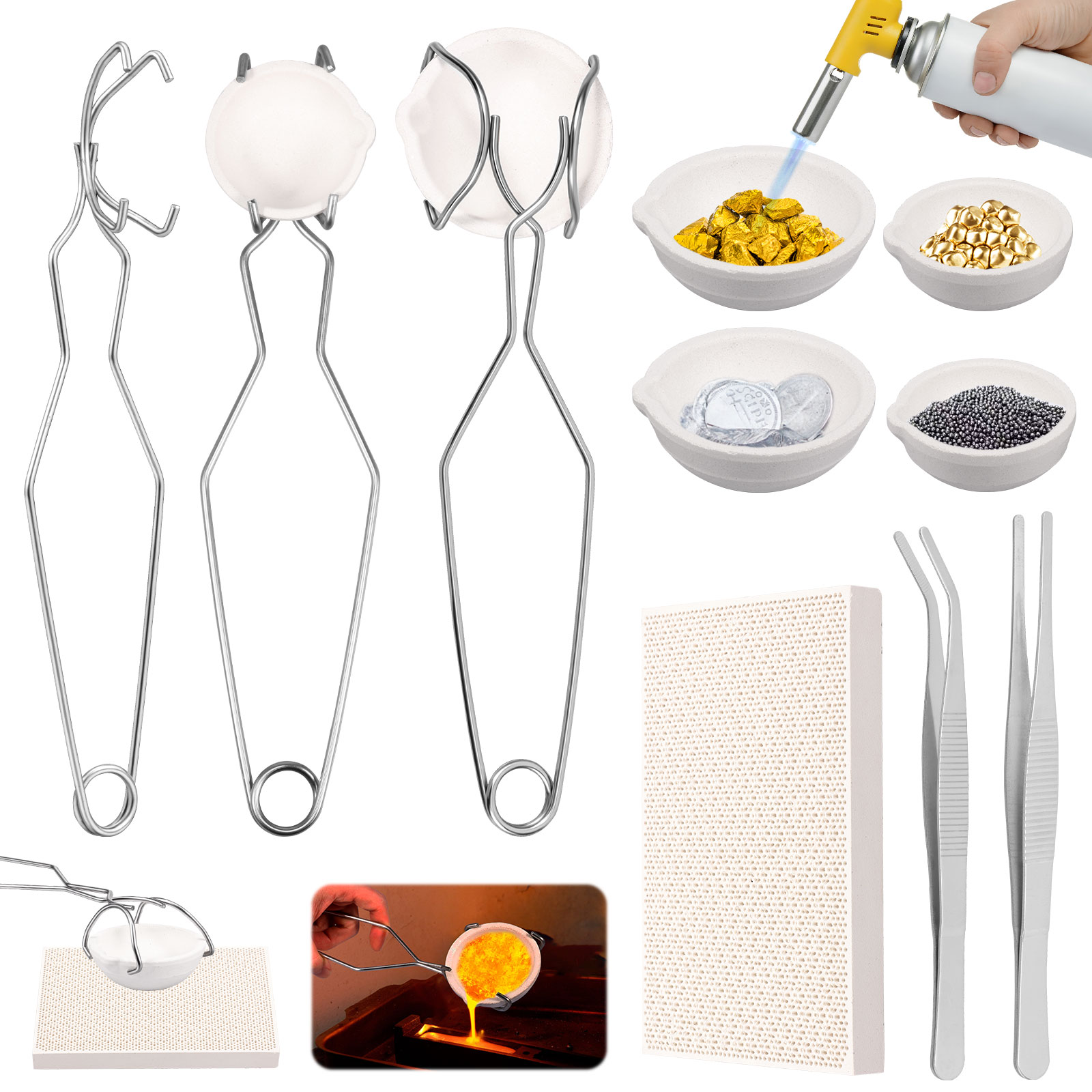 Jewelry Making Torch - Crucible Set High Purity Torch Melting