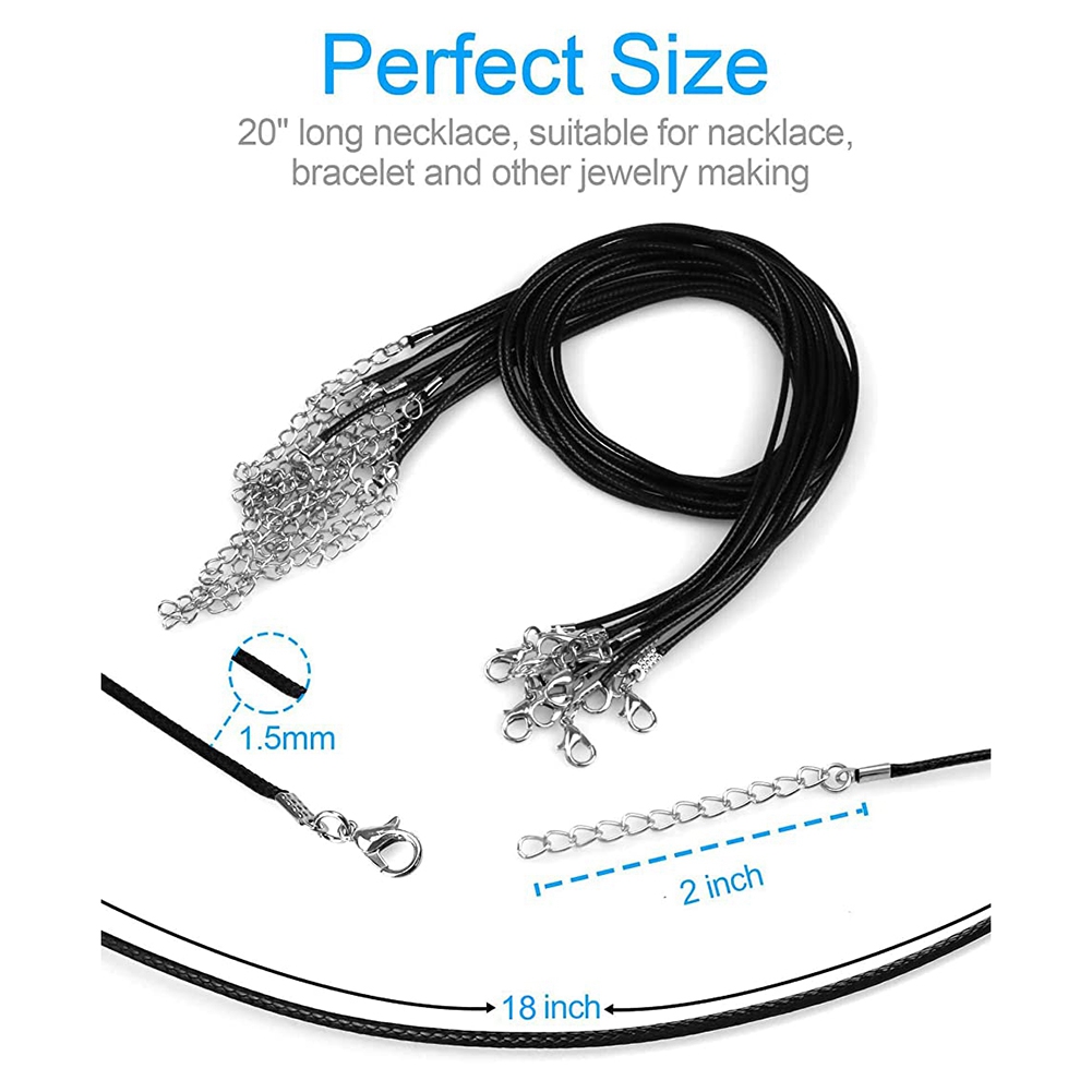 Jewelry Making Necklaces - ABQR 24PCS Cord Necklace, 20 in