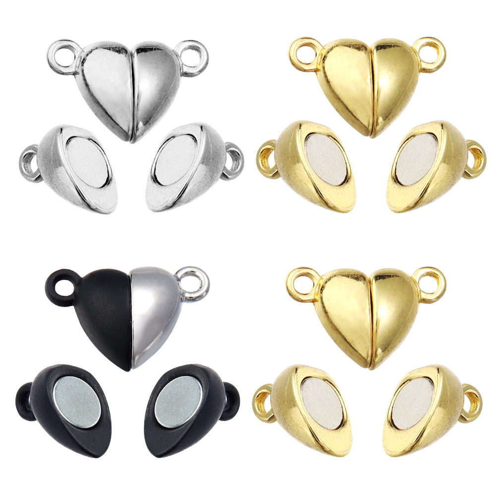 Jewelry Making Necklaces - 5pcs/Lot Alloy Love Heart Shaped Magnetic