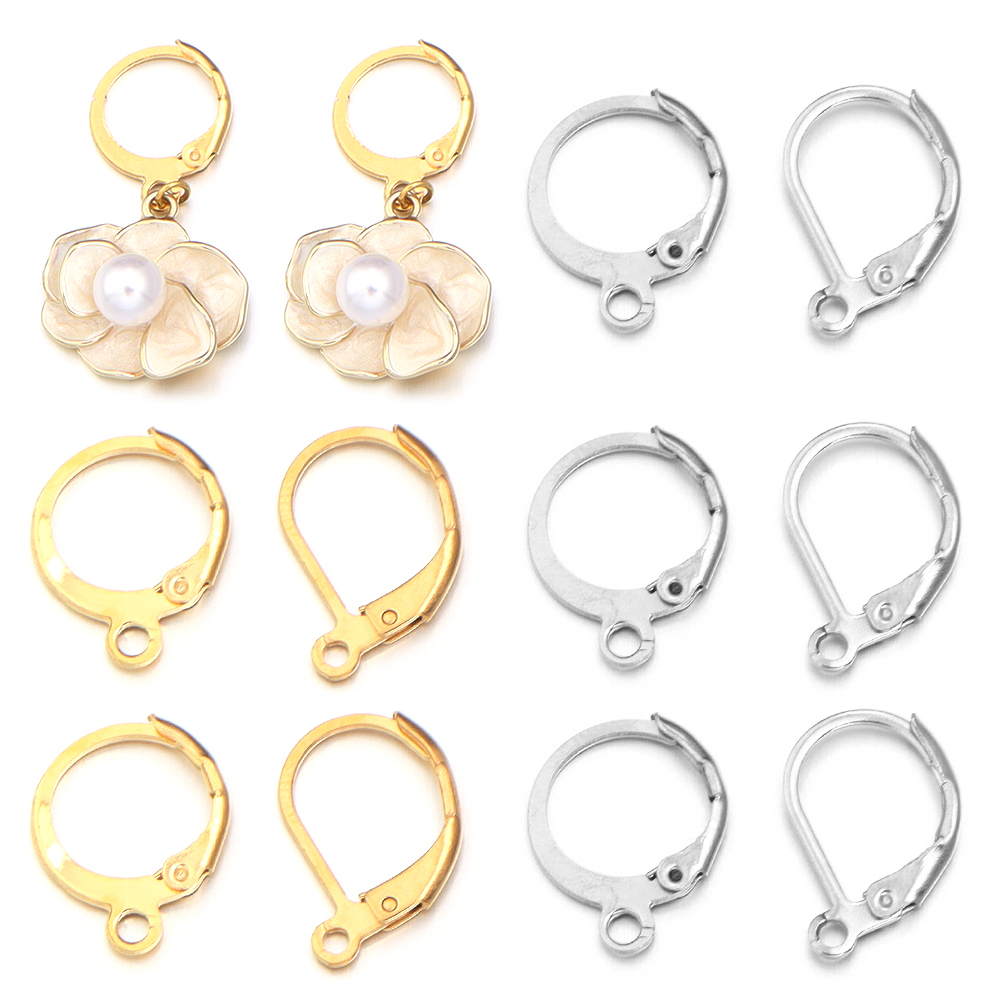 Jewelry Making Essentials - 20pcs/lot Stainless Steel Ear Hook Round