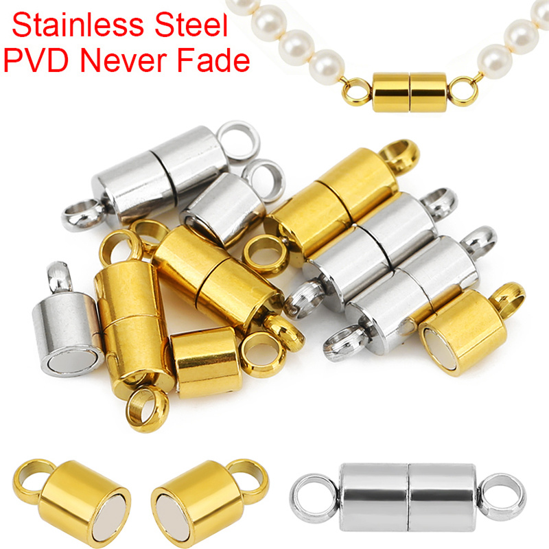 Jewelry Making Necklaces - 2pcs 14mm Stainless Steel Necklace Clasps