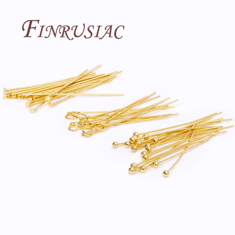 Jewelry Making Looper Tool - 50Pcs 20-50mm Gold Plated Pins For