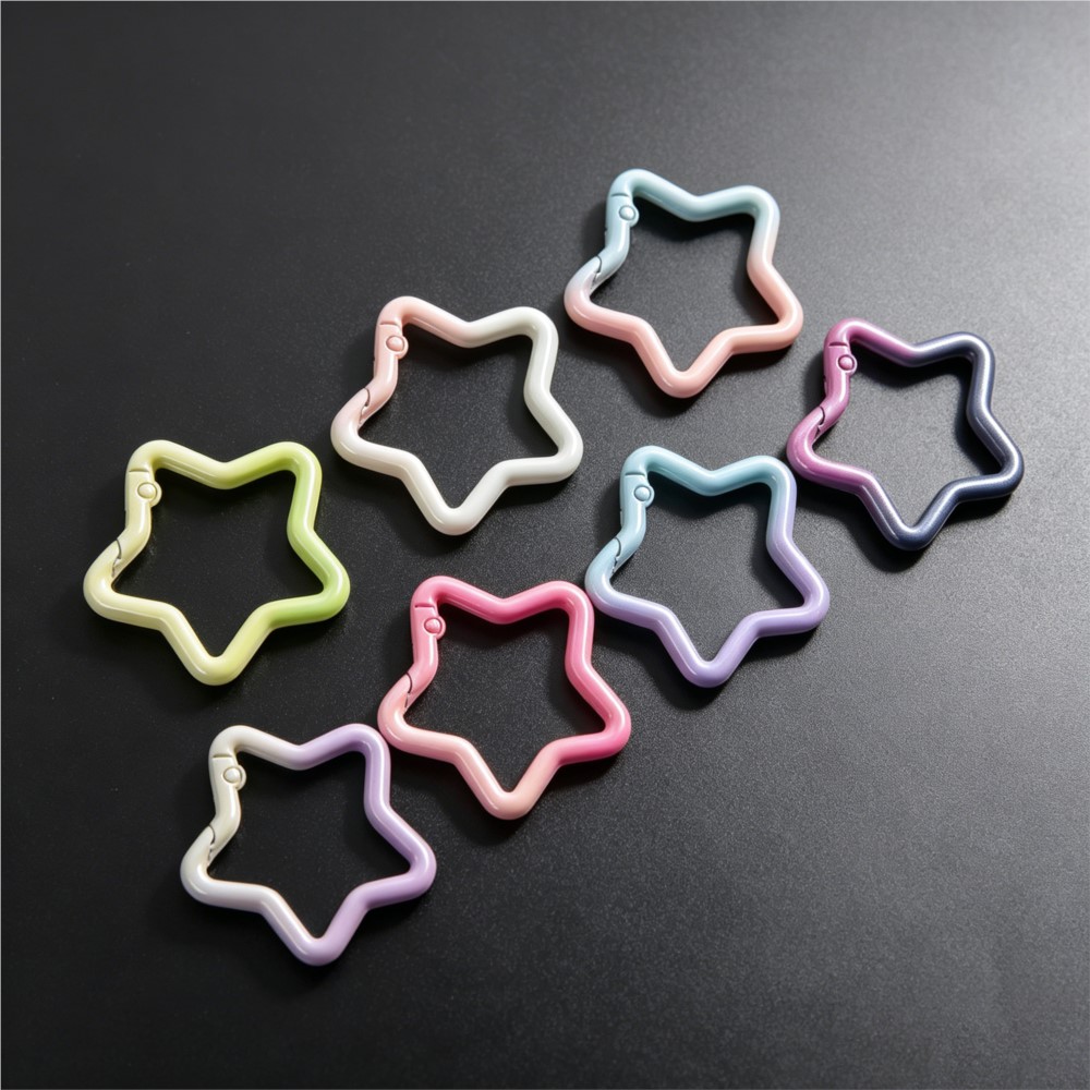 Jewelry Making Basics - 5PCS Gradient Star Shape Spring Ring