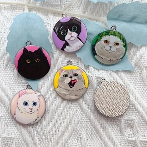 10pcs cartoon animal cat ename - Jewelry Making Earrings review and price