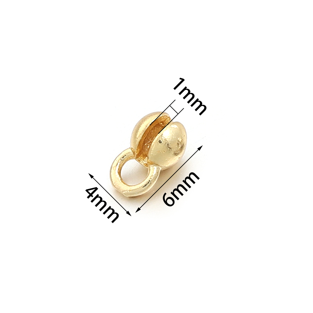 10pcs 18K Gold Plated Crimp Be - Jewelry Making Necklaces review and price