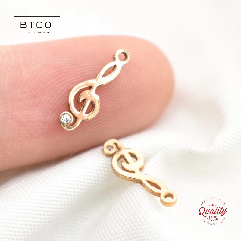 14K Gold Filled Musical Note C - Jewelry Making Notes review and price