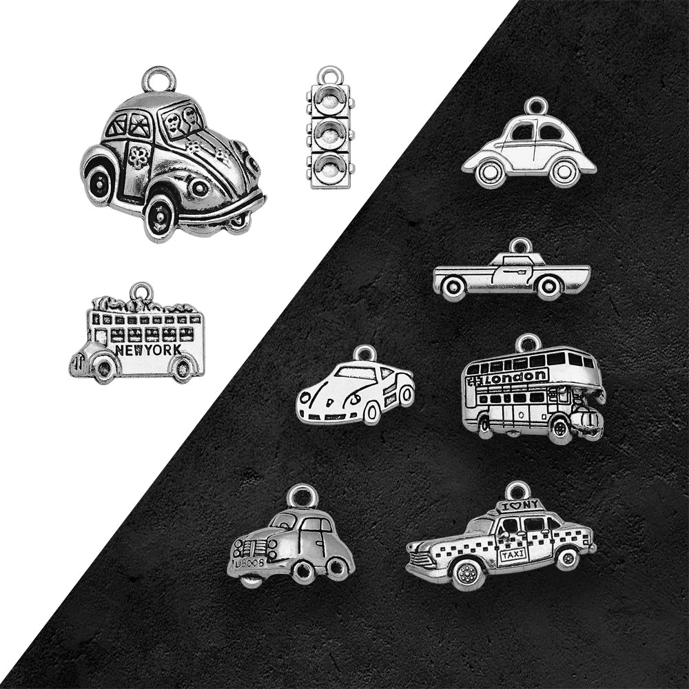 Silver Plated Taxi Bus Car Tra - Jewelry Making In London review and price
