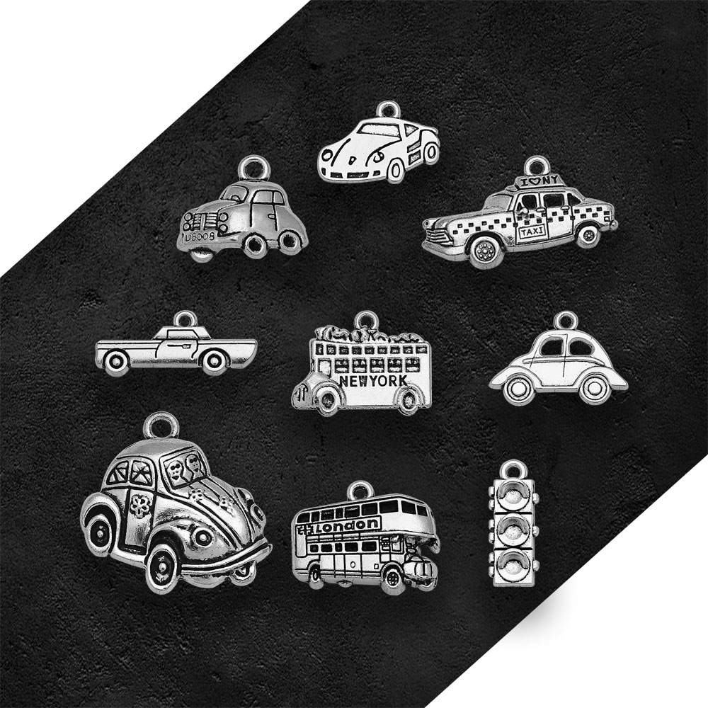 Silver Plated Taxi Bus Car Tra - Jewelry Making In London review and price