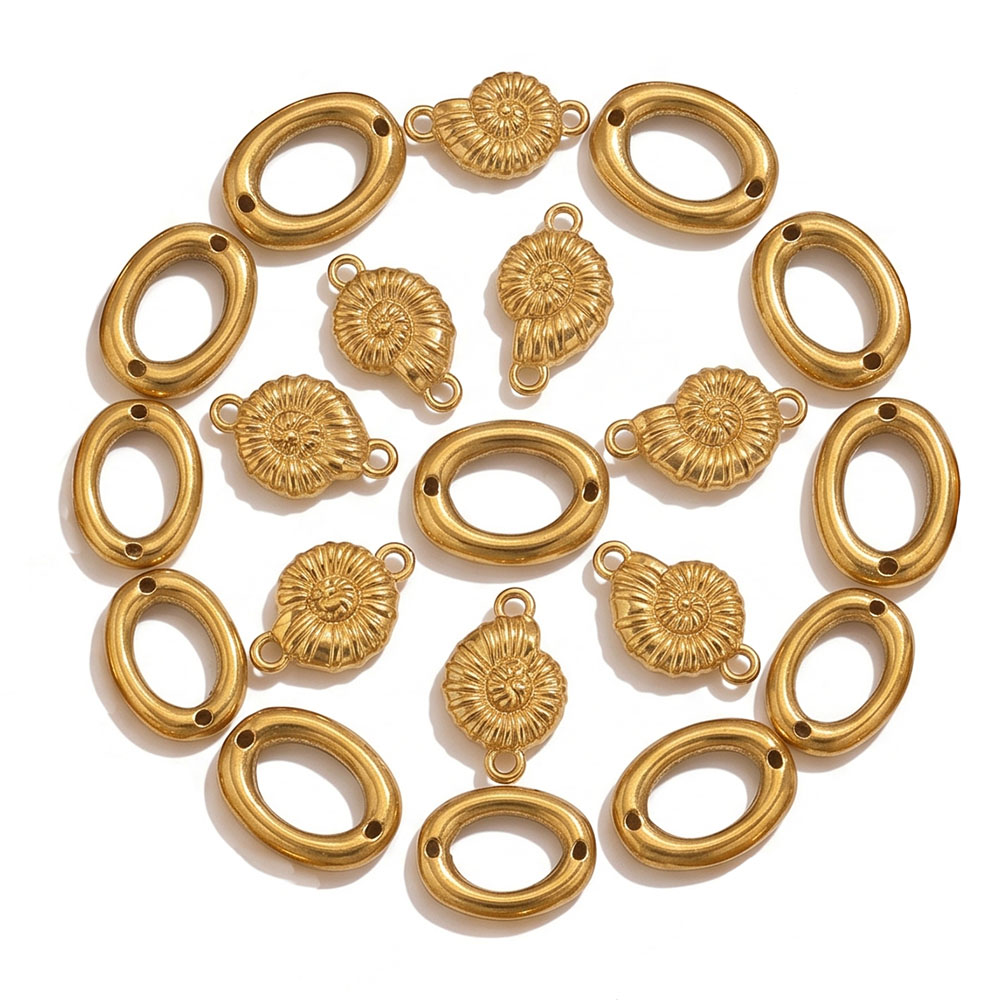 5pcs Stainless Steel Gold Plat - Jewelry Making Supplies Wholesale review and price