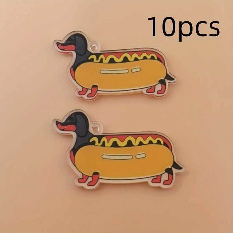 10pcs acrylic 2D new sausage d - Jewelry Making Earrings review and price