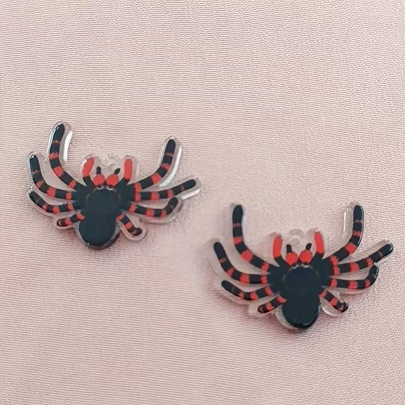 10pcs acrylic Halloween spider - Jewelry Making Earrings review and price