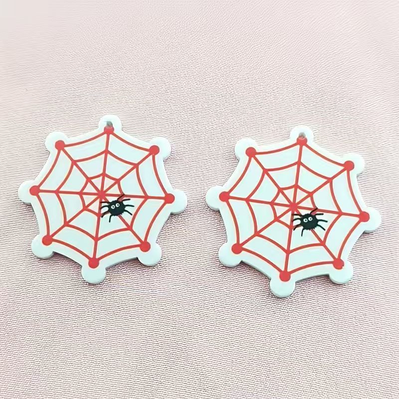 10pcs acrylic Halloween spider - Jewelry Making Earrings review and price