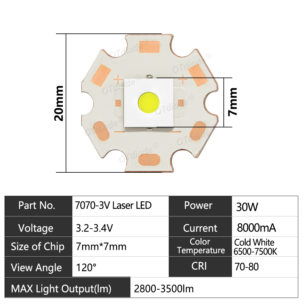 7070 LED Flat White Laser Bead - Jewelry Making Torch review and price