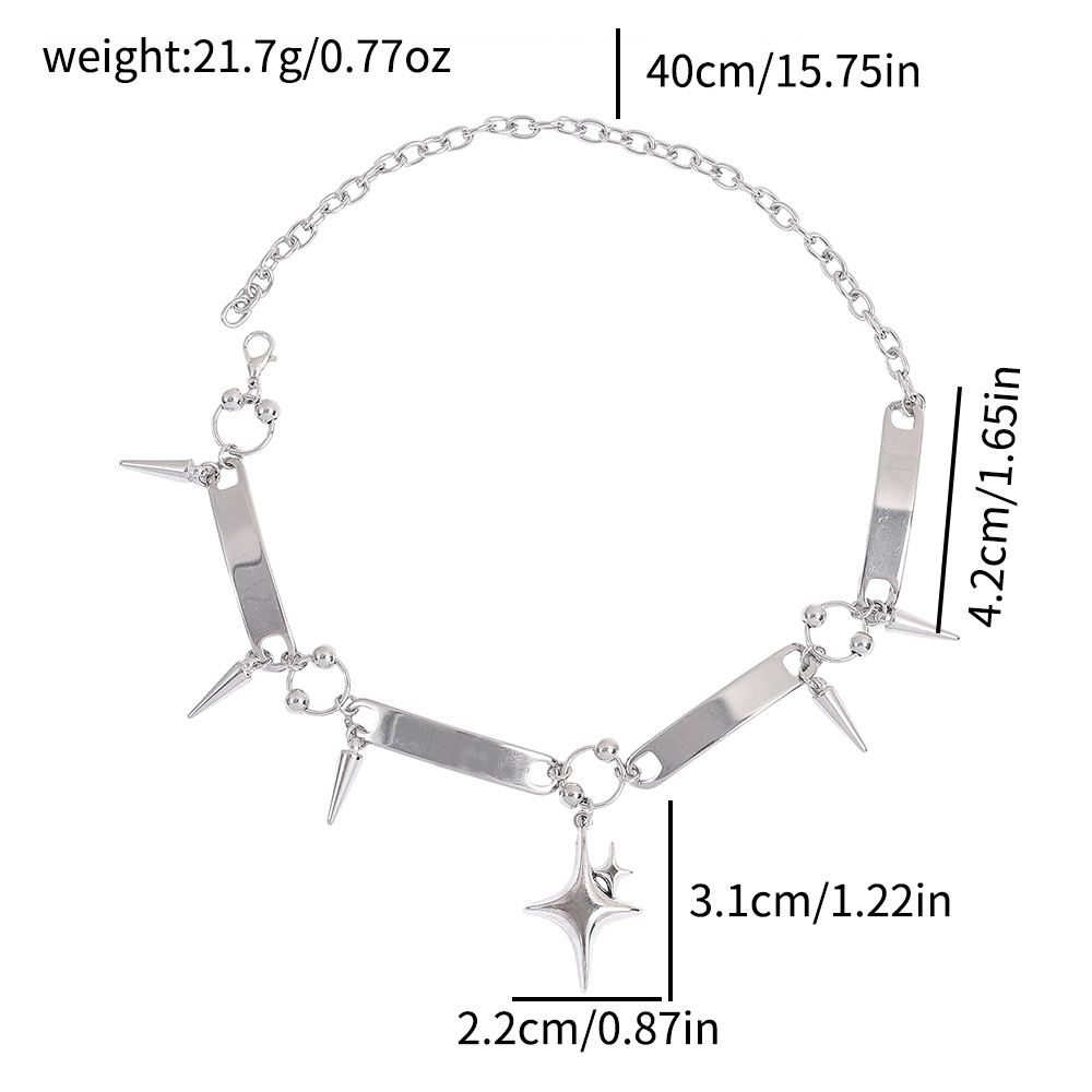 Punk Star Riveted Choker,Rock  - Jewelry Making Necklaces review and price