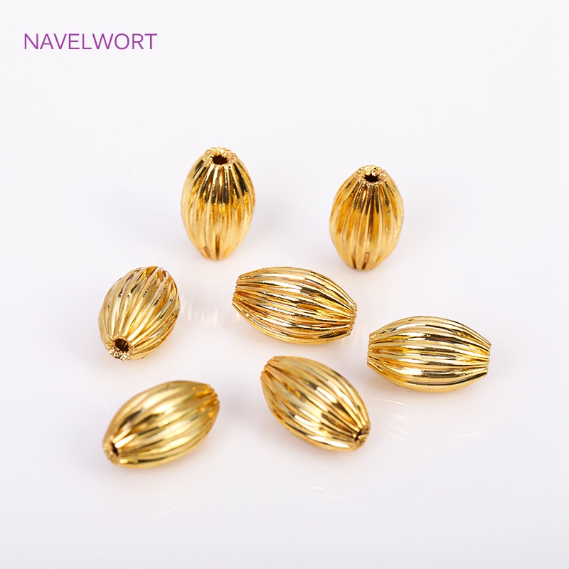 Brass 8*5mm Oval Stripe Beads, - Jewelry Making Supplies Wholesale review and price