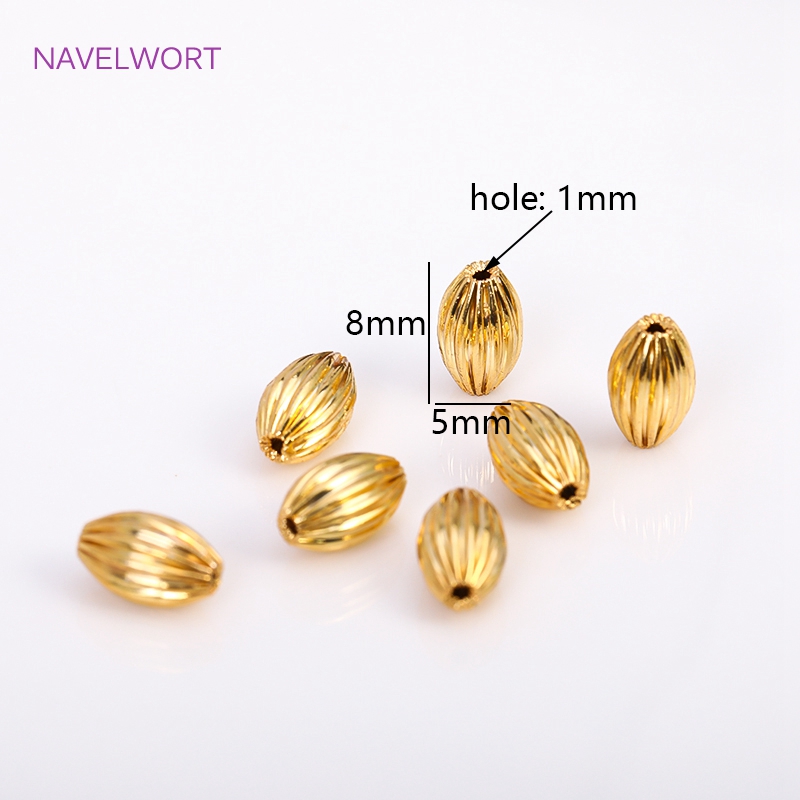 Brass 8*5mm Oval Stripe Beads, - Jewelry Making Supplies Wholesale review and price