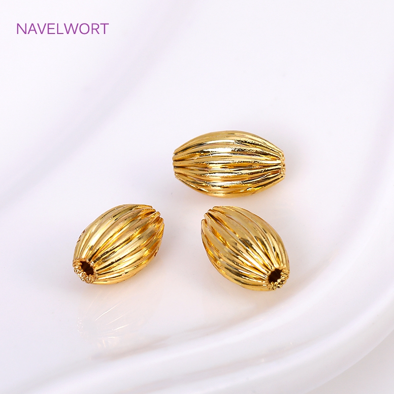 Brass 8*5mm Oval Stripe Beads, - Jewelry Making Supplies Wholesale review and price