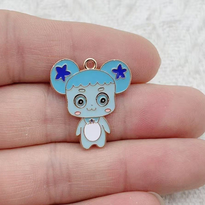10pcs Cartoon Cute Drip Oil Al - Jewelry Making Jewelry review and price