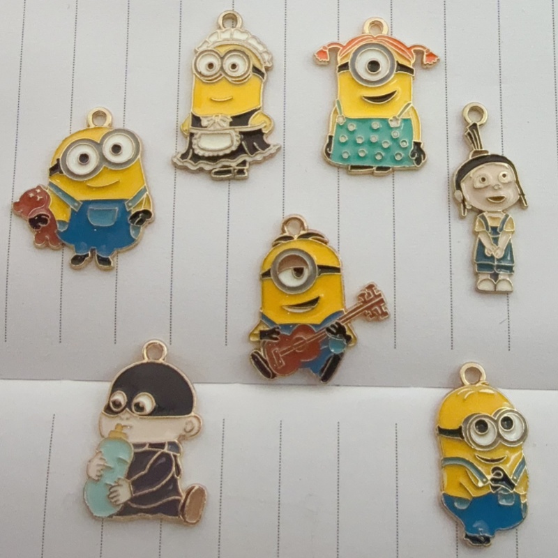 10pcs alloy drip oil cartoon p - Jewelry Making Earrings review and price