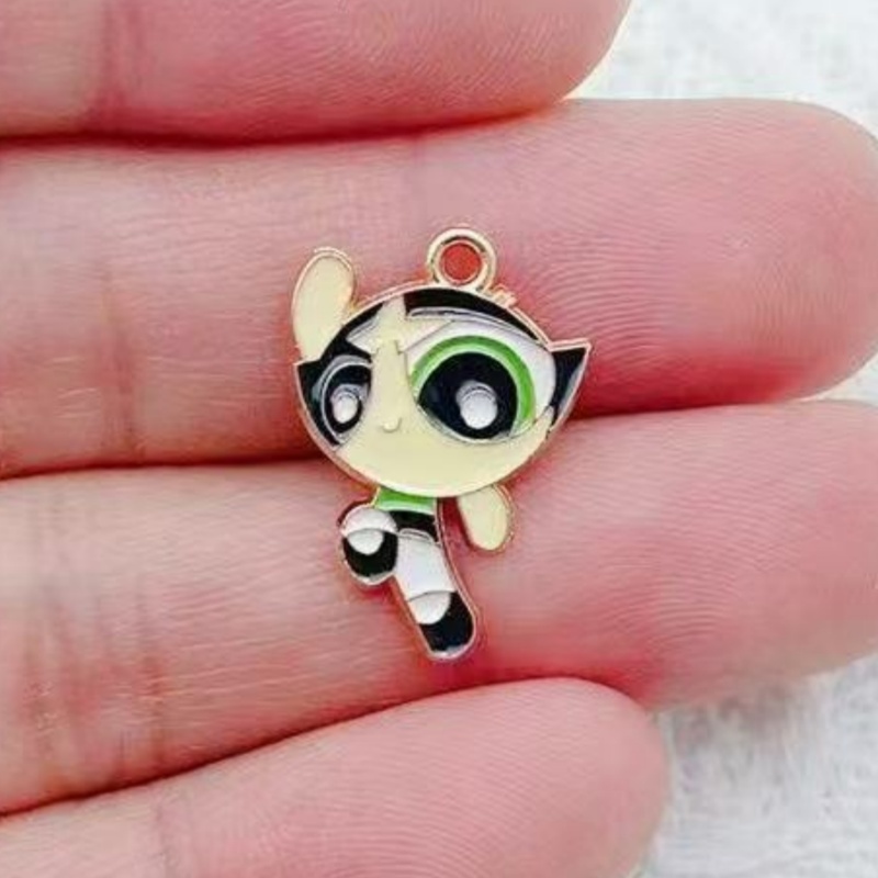 10pcs Alloy Oil-Dripping Carto - Jewelry Making Earrings review and price