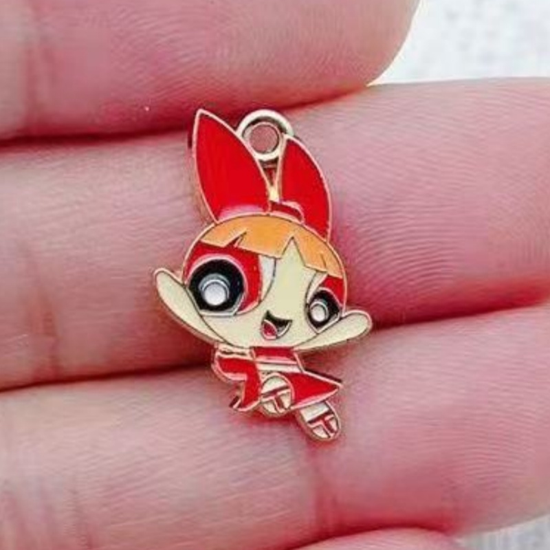10pcs Alloy Oil-Dripping Carto - Jewelry Making Earrings review and price