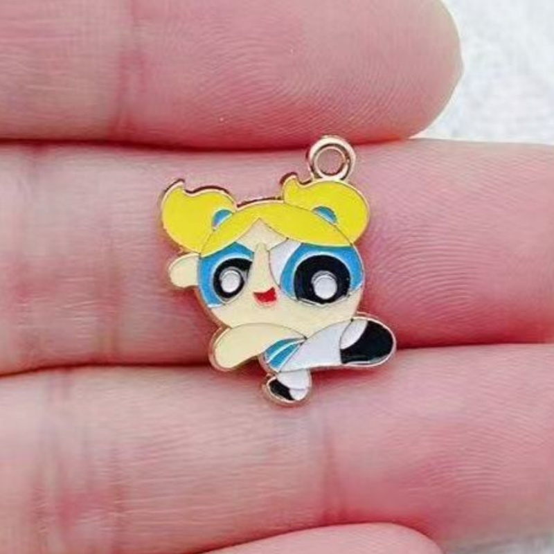 10pcs Alloy Oil-Dripping Carto - Jewelry Making Earrings review and price