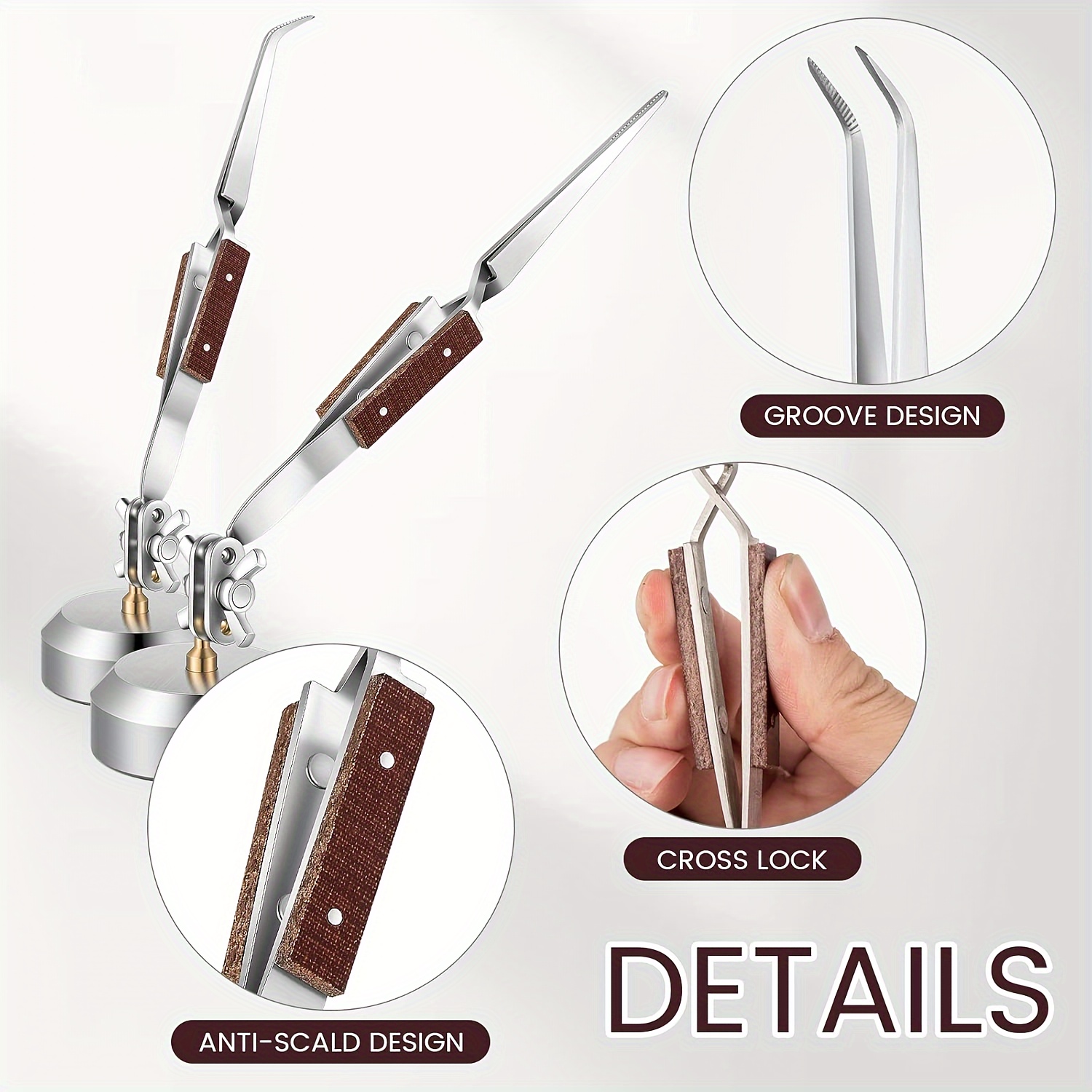 Third Hand Soldering Tweezers  - Jewelry Making Needle Nose Pliers review and price