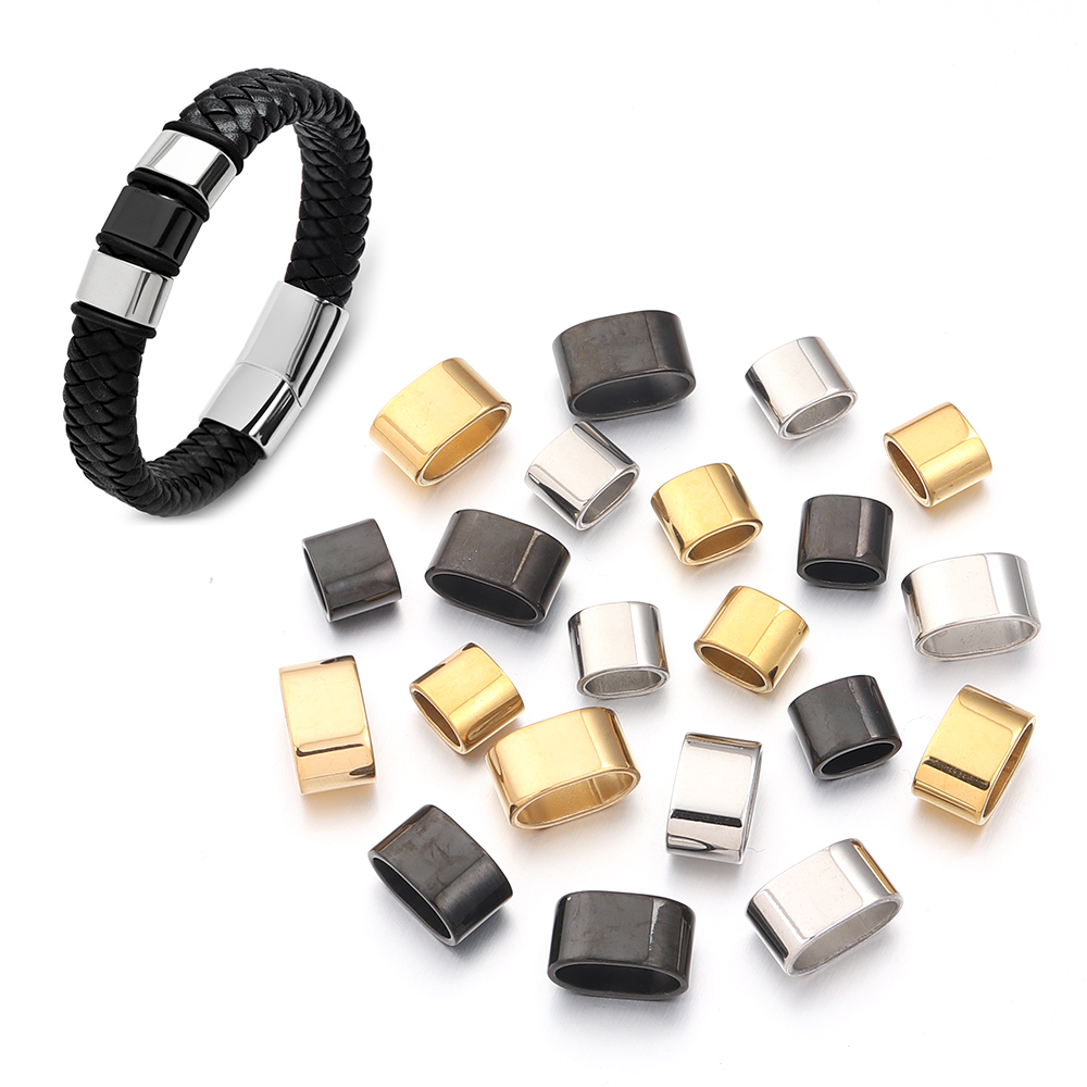 6pcs Flat Stainless Steel Tube - Jewelry Making Basics review and price