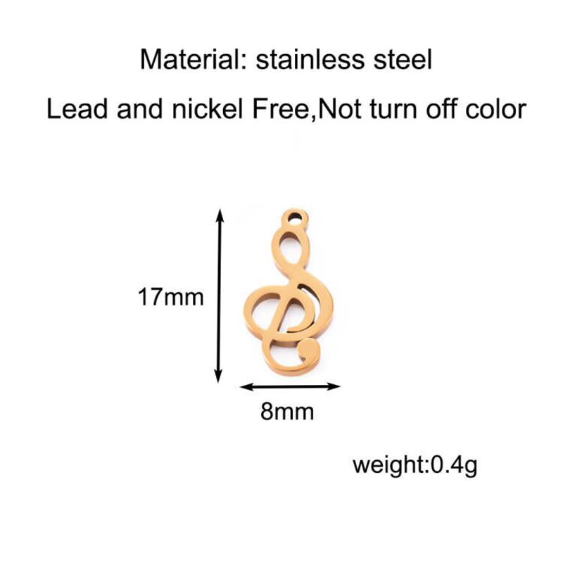 10pcs Charms Musical Note Stai - Jewelry Making Notes review and price