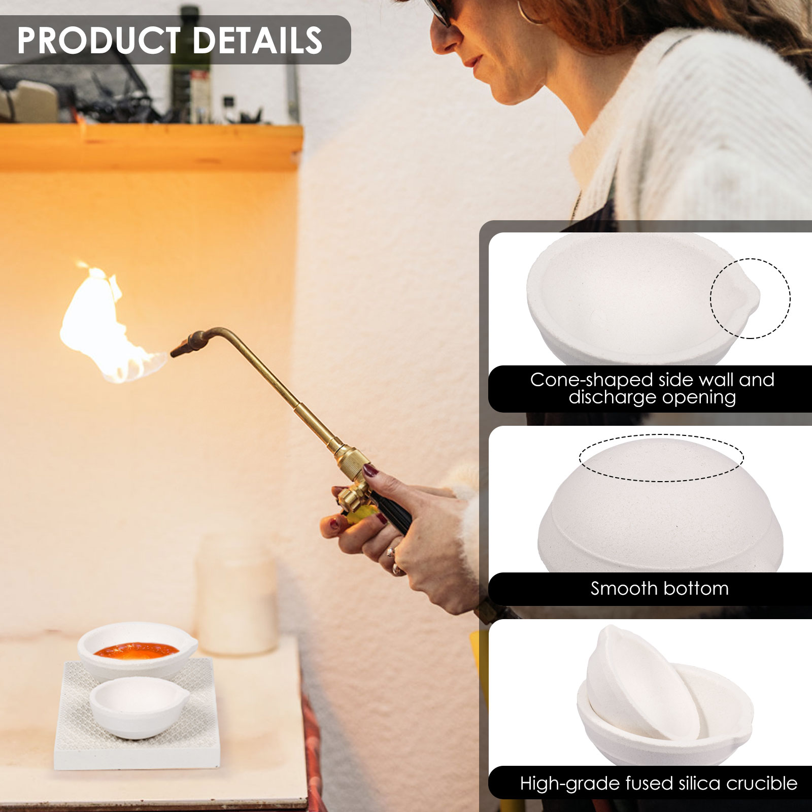 Crucible Set High Purity Torch - Jewelry Making Torch review and price