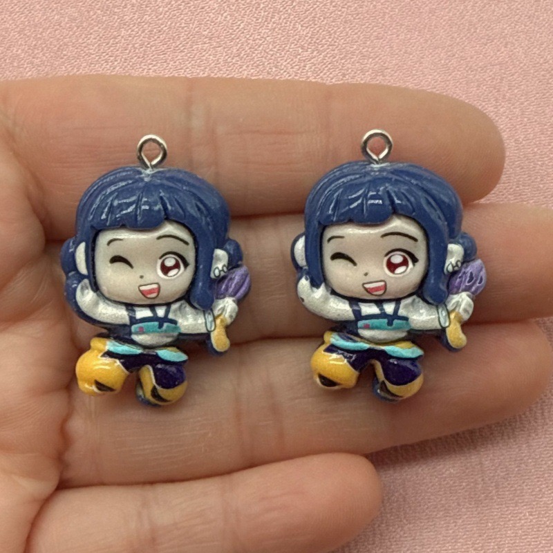 10pcs resin cartoon pendant, D - Jewelry Making Earrings review and price