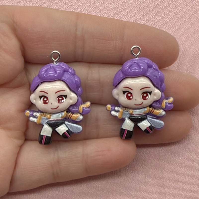10pcs resin cartoon pendant, D - Jewelry Making Earrings review and price