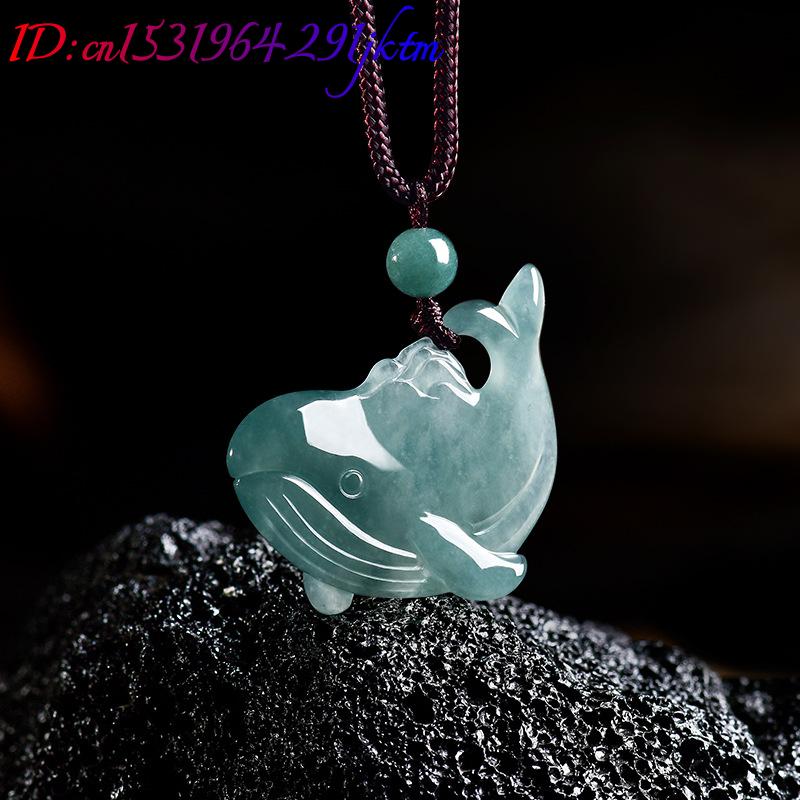 Natural Burmese Jadeite Whale  - Jewelry Making Necklaces review and price