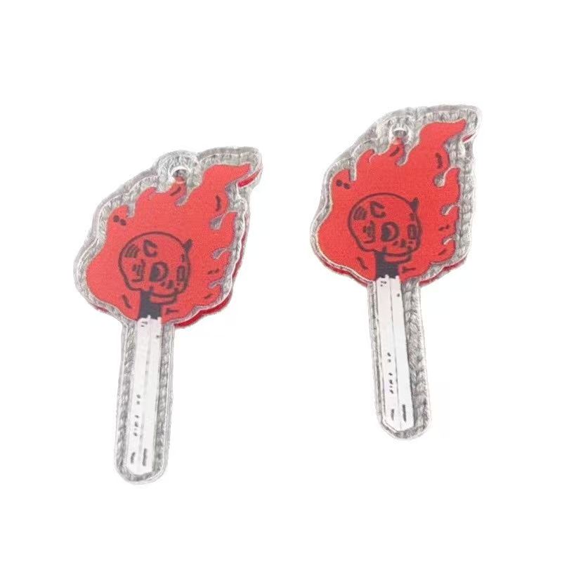 10pcs acrylic skull pendant, D - Jewelry Making Earrings review and price