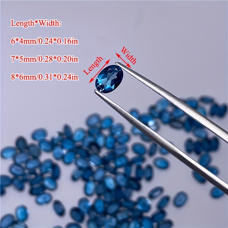 1pc natural London blue topaz- - Jewelry Making In London review and price