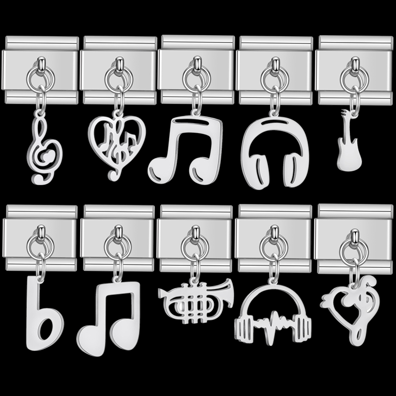 Trendy Rock Music Heart Note E - Jewelry Making Notes review and price