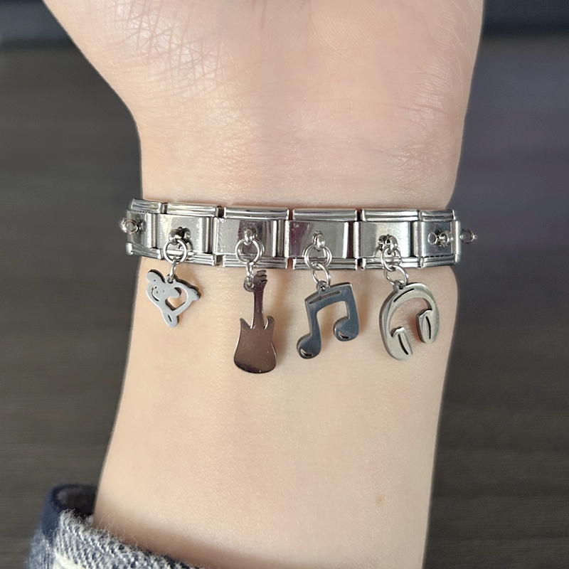 Trendy Rock Music Heart Note E - Jewelry Making Notes review and price