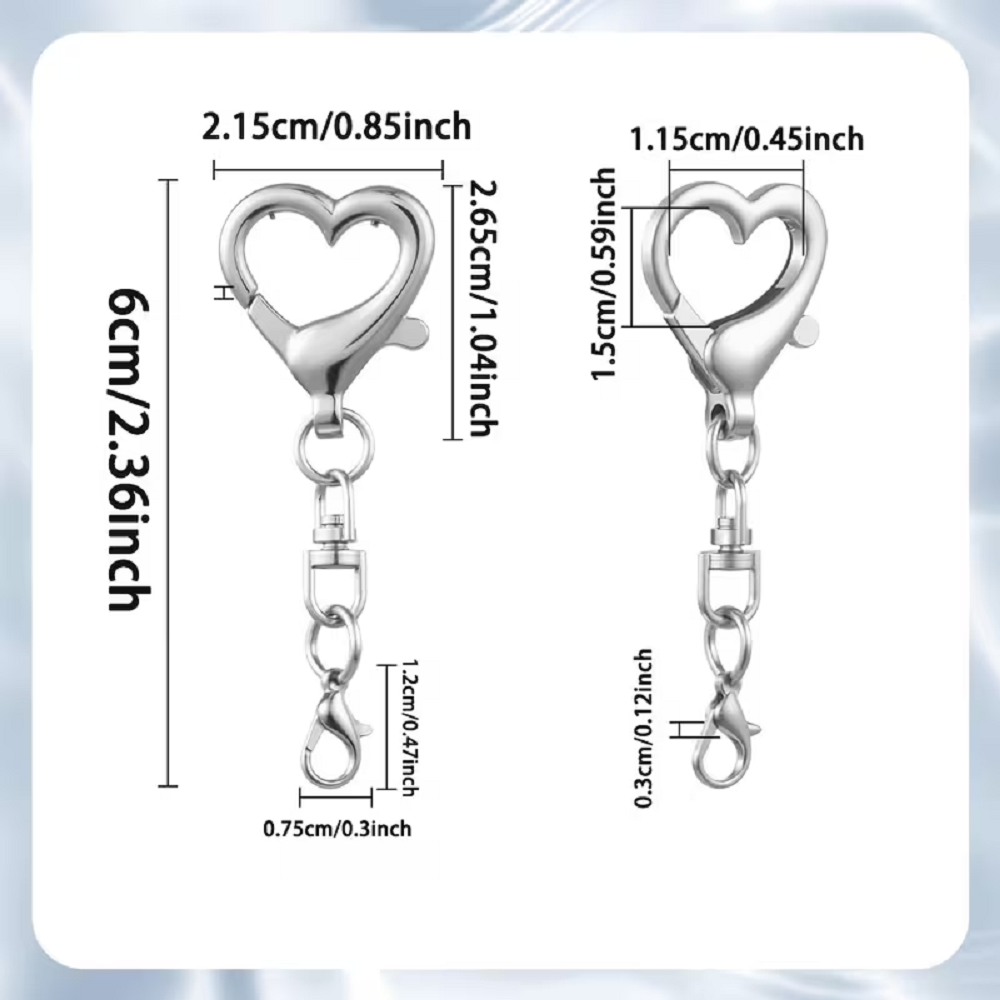 5/15/30Pcs Heart Shaped Swivel - Jewelry Making Necklaces review and price