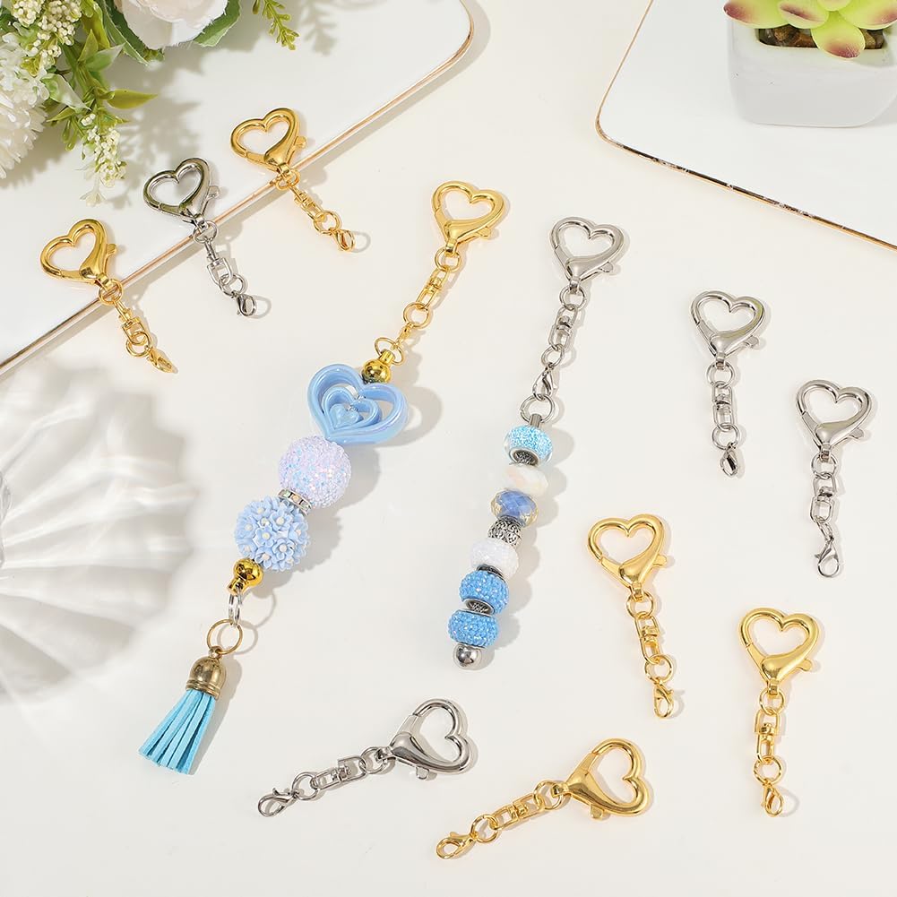 5/15/30Pcs Heart Shaped Swivel - Jewelry Making Necklaces review and price