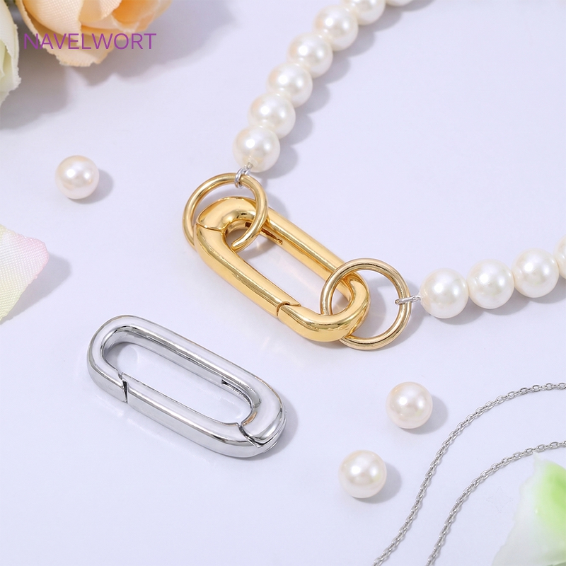 1/2/4Pcs 18K Gold Plated Oval  - Jewelry Making Essentials review and price