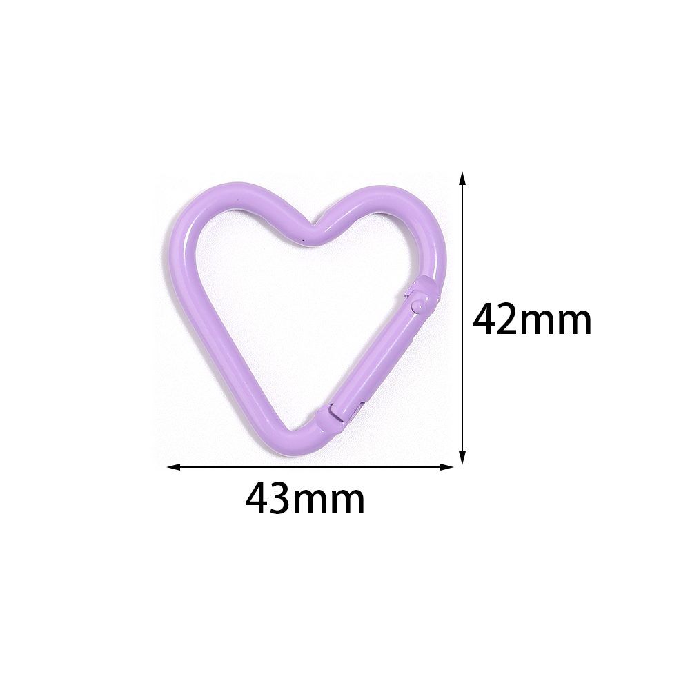 5pcs Colorful Heart-shaped Alu - Jewelry Making Basics review and price