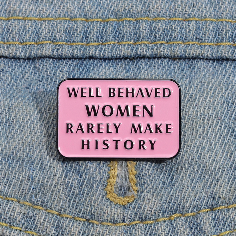 Feminist Enamel Pins Well Beha - Jewelry Making History review and price