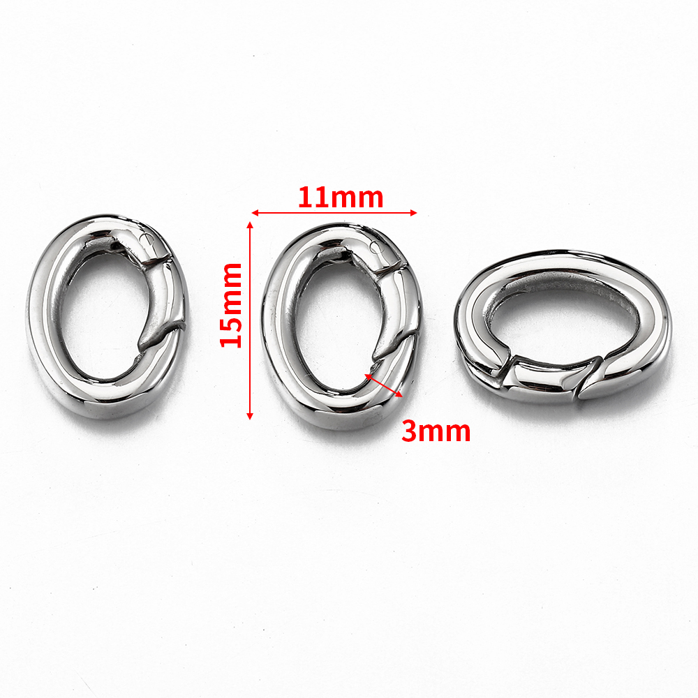 2pcs/1pc Stainless Steel Sprin - Jewelry Making Basics review and price