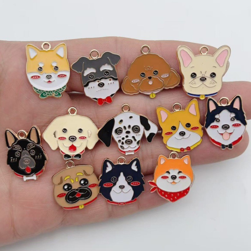 12pcs cartoon pet spotted dog  - Jewelry Making Earrings review and price